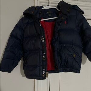 Ralph Lauren puffer coat 2T Navy blue